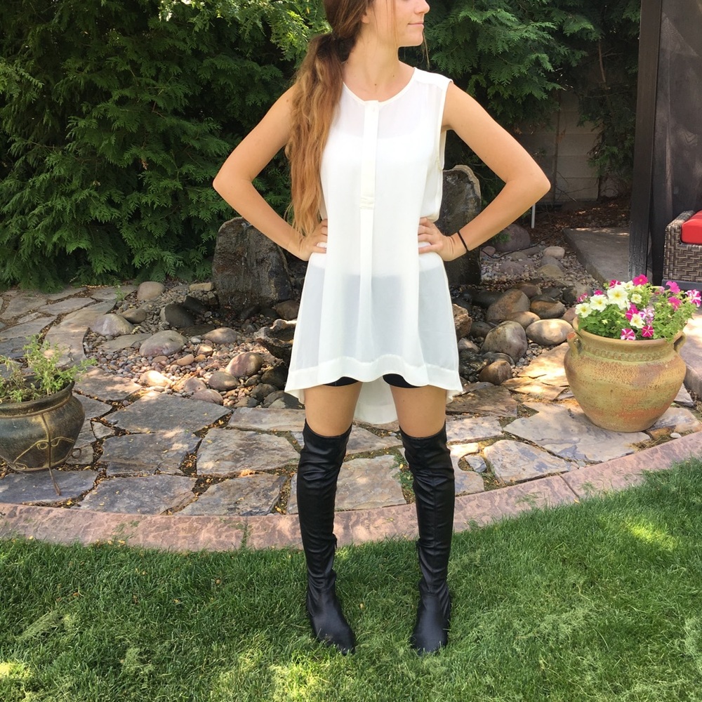 Hi-low A-line Tunic